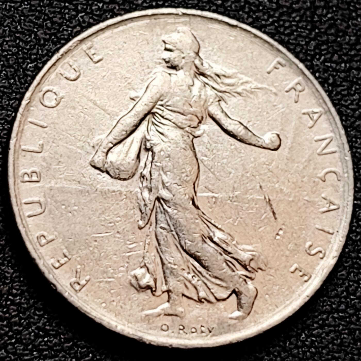 泉币菌-第160场-新年第三场 精品福利场 1977法国1法郎播种女神24mm