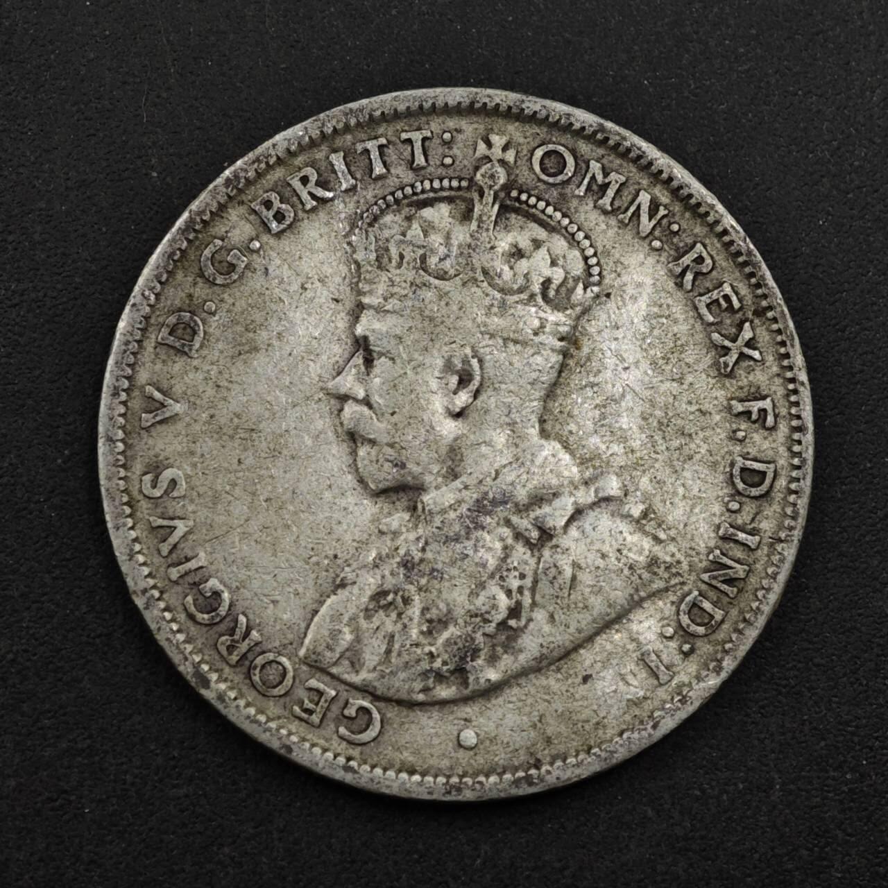 【淘币小摊】限时拍第八百三十九拍  散币银币场  满百包邮可预留两周  周一统一发货  澳大利亚1927年乔治五世弗洛林银币参考银价175