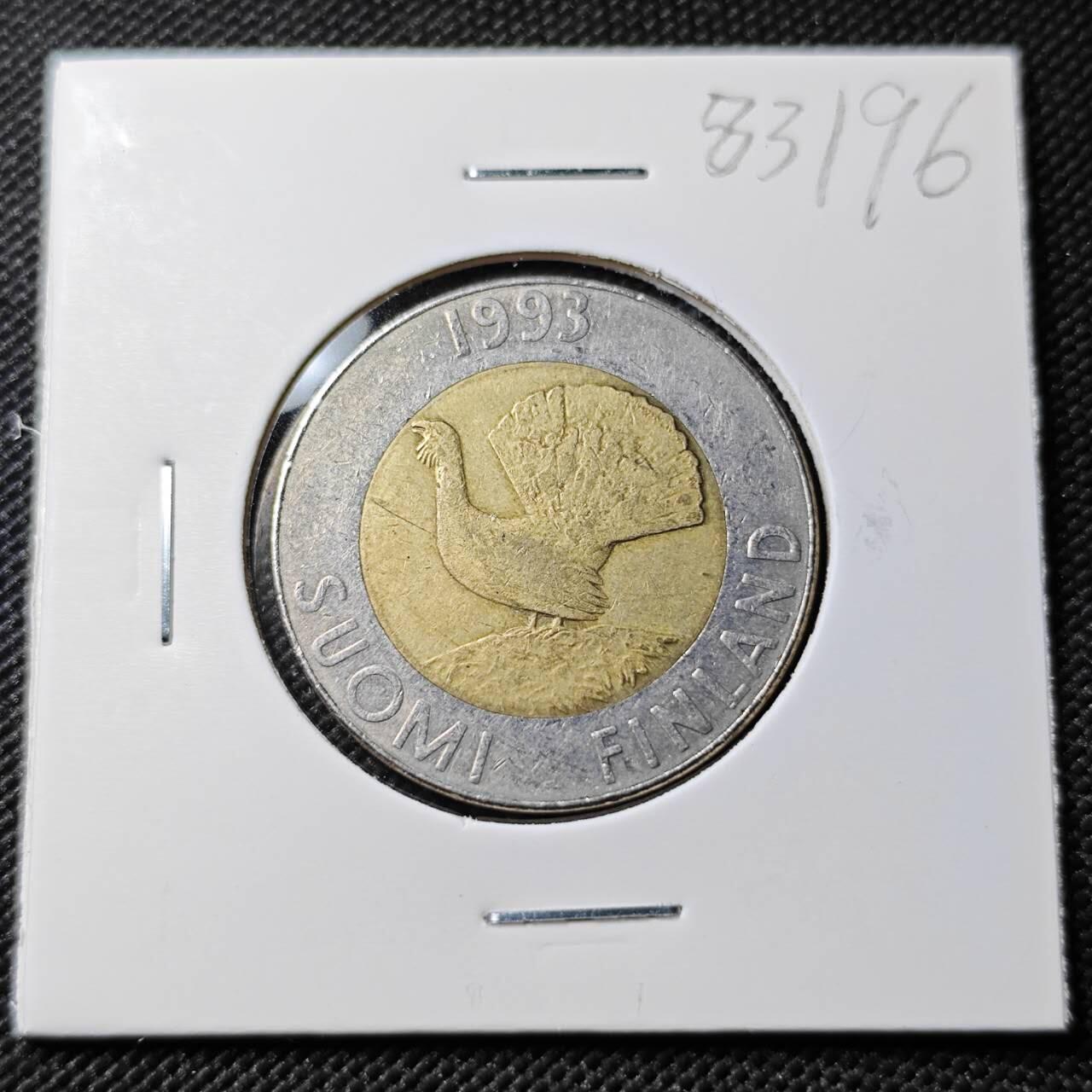 KK钱币收藏小铺  第383期  2月预留时间 周末发货  1993芬兰10马克双色币