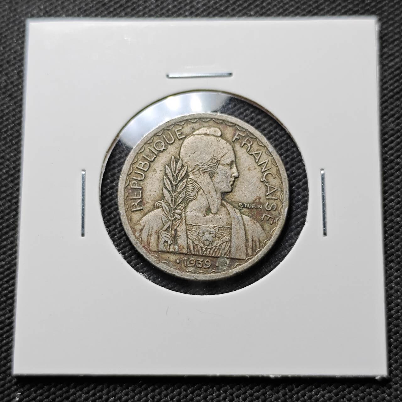 KK钱币收藏小铺  第384期  2月预留时间 周末发货  法属印支20分