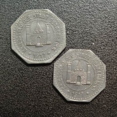 【德藏】世界币章拍卖第160期 - 德国 德紧硬币 2枚一组