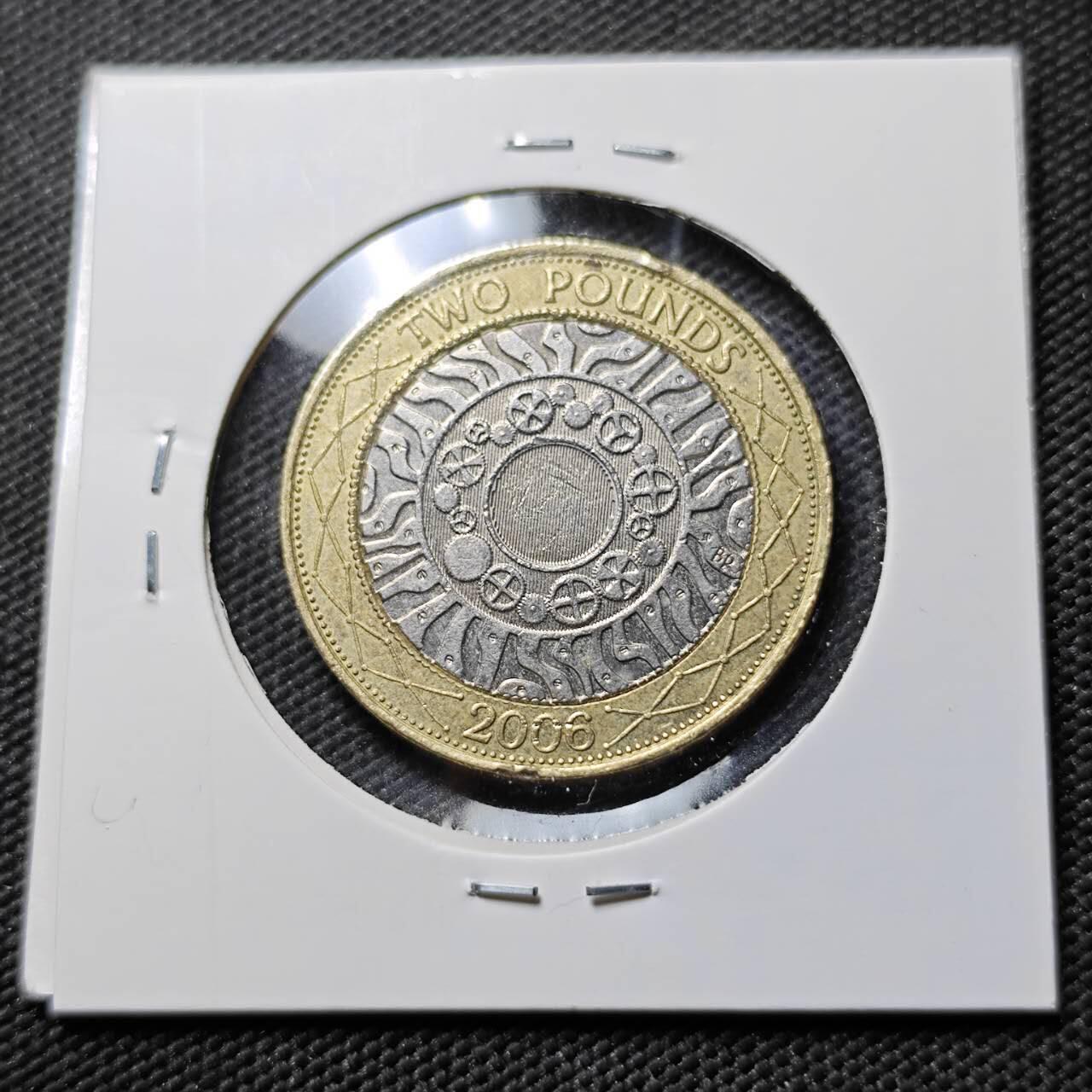 KK钱币收藏小铺  第384期  2月预留时间 周末发货  英国2镑双色币