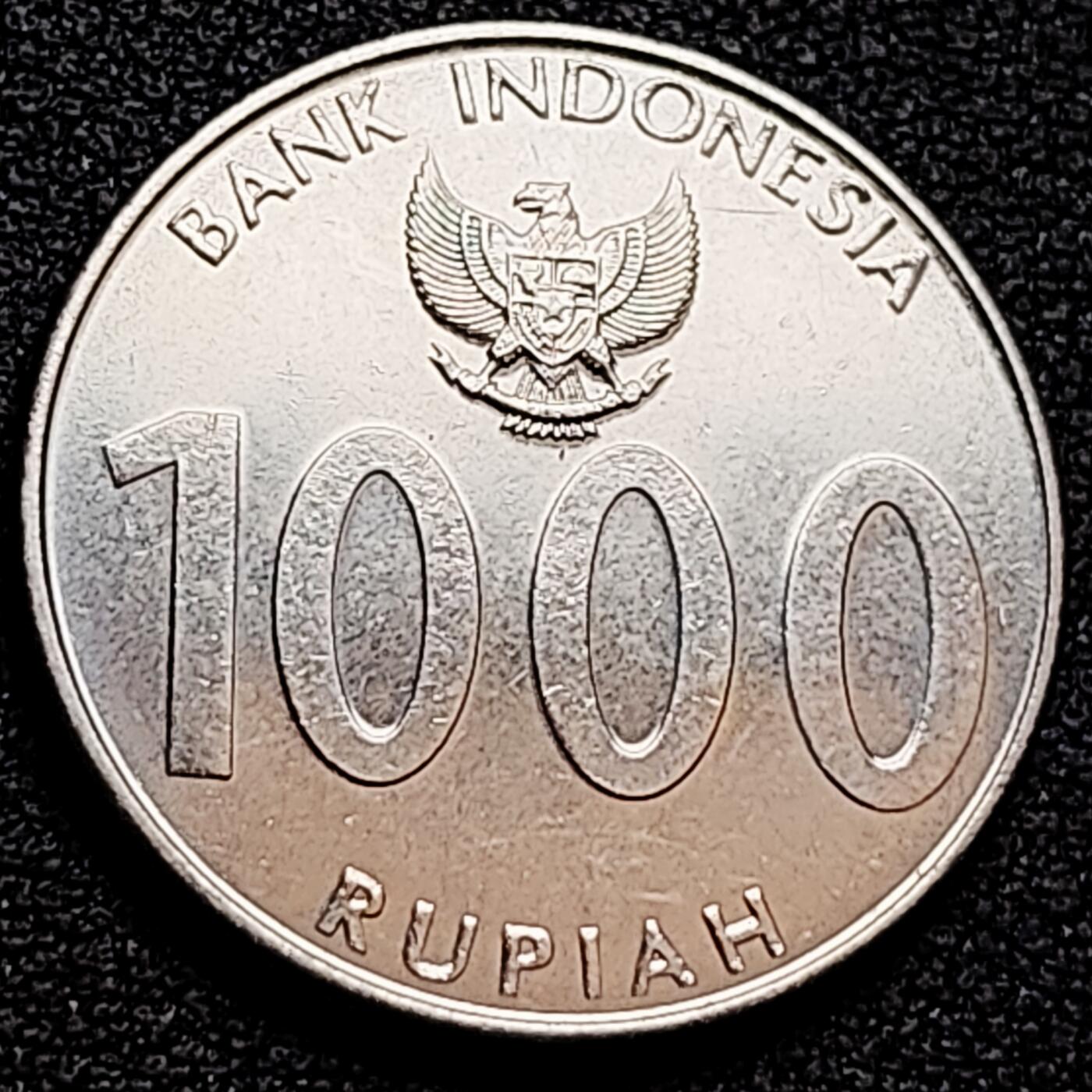 泉币菌-第160场-新年第三场 精品福利场 2010印度尼西亚1000盾 24mm 