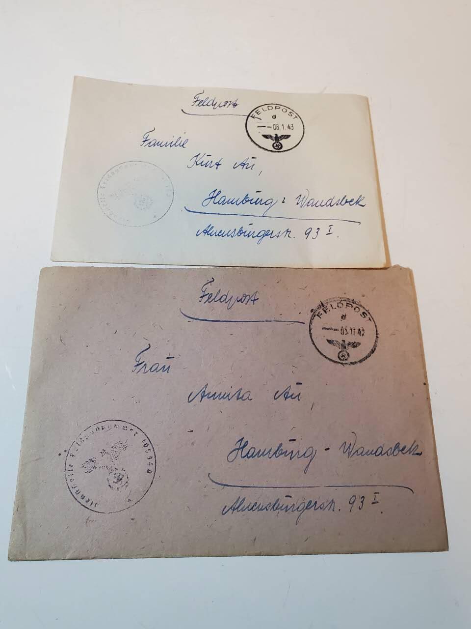 韵星假日拍卖第三十五期 -- Rimey Holidays Auction 34 nazi德国战地军邮信函两封