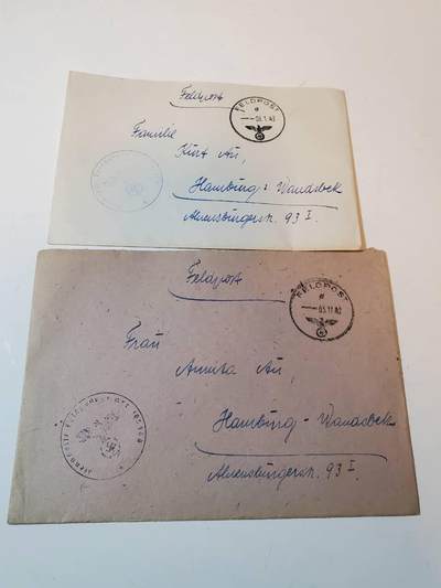 韵星假日拍卖第三十五期 -- Rimey Holidays Auction 34 - nazi德国战地军邮信函两封