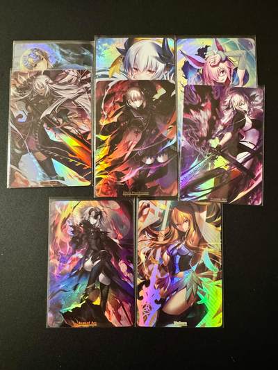 NO.20.5 好又多妹卡大赏，祝你新年旺桃花~只能从此链接进的专场！新店点关注不迷路~每周一站式配齐，方便凑单！（周5晚9点截拍，卖家送拍免费！） - 猴子动漫卡牌 FGO系列 一套9张 折光彩闪