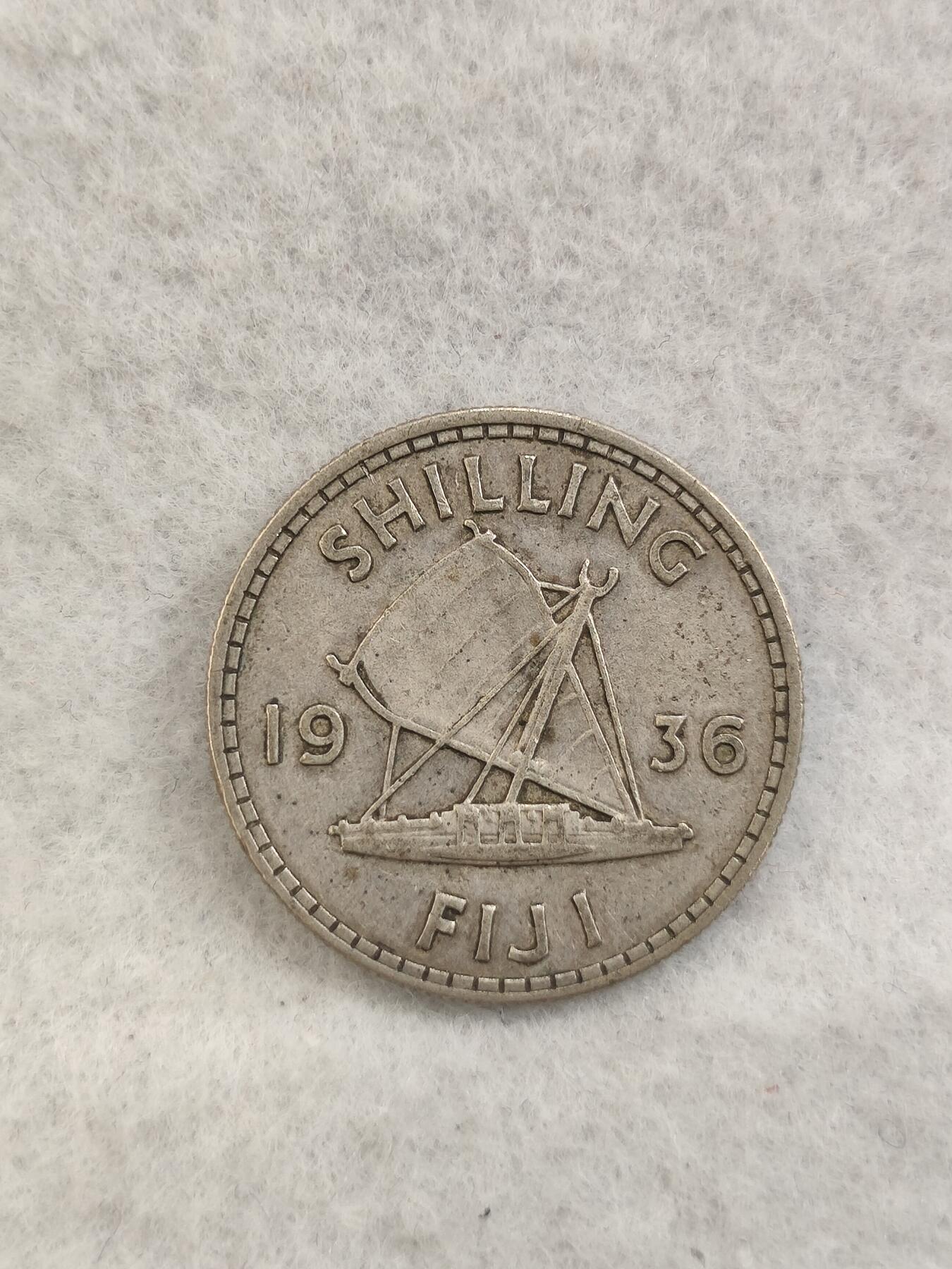 G&W世界散币，银币处理专场（第41场） 英属斐济1936年1先令 银币