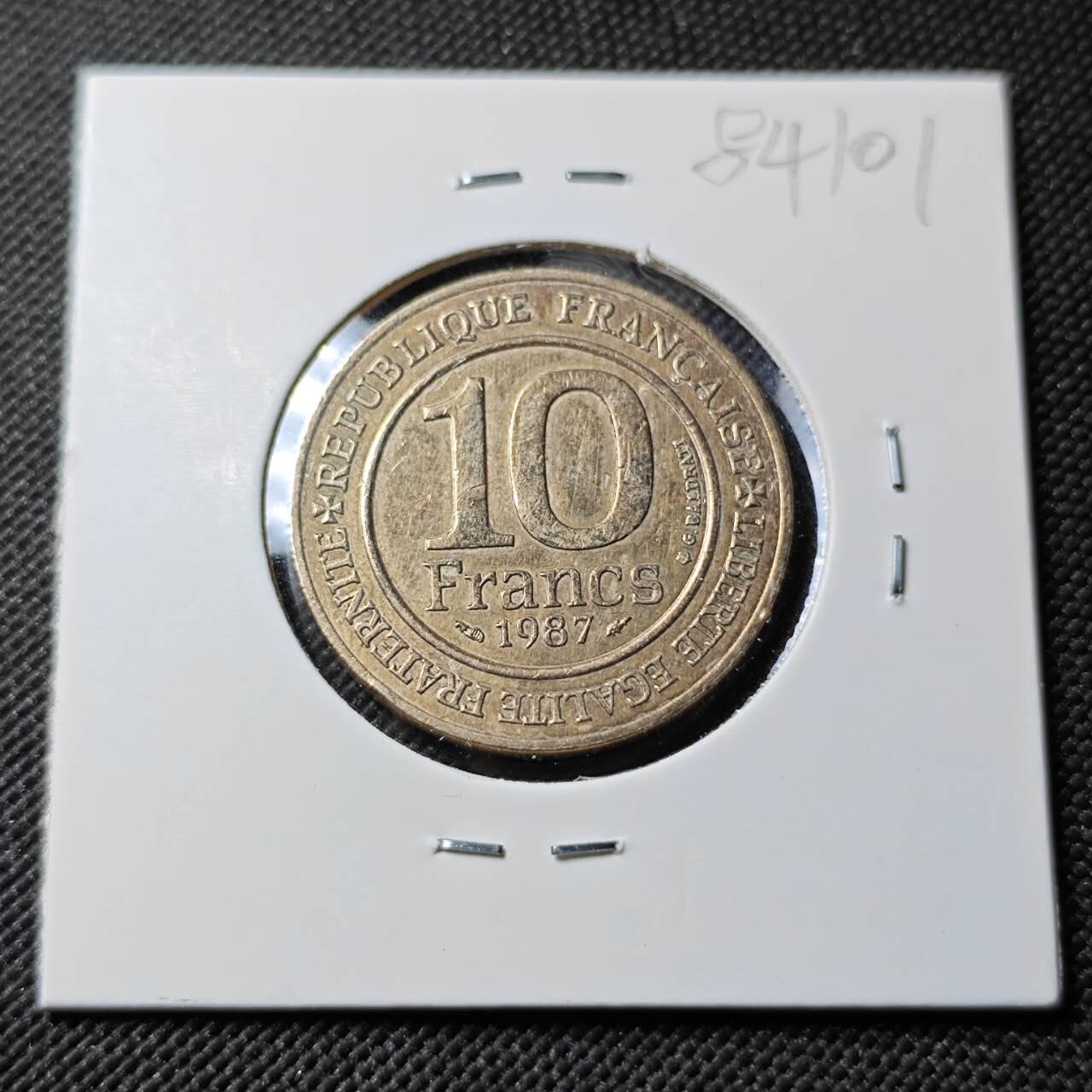 KK钱币收藏小铺  第384期  2月预留时间 周末发货 法国10法郎纪念币 