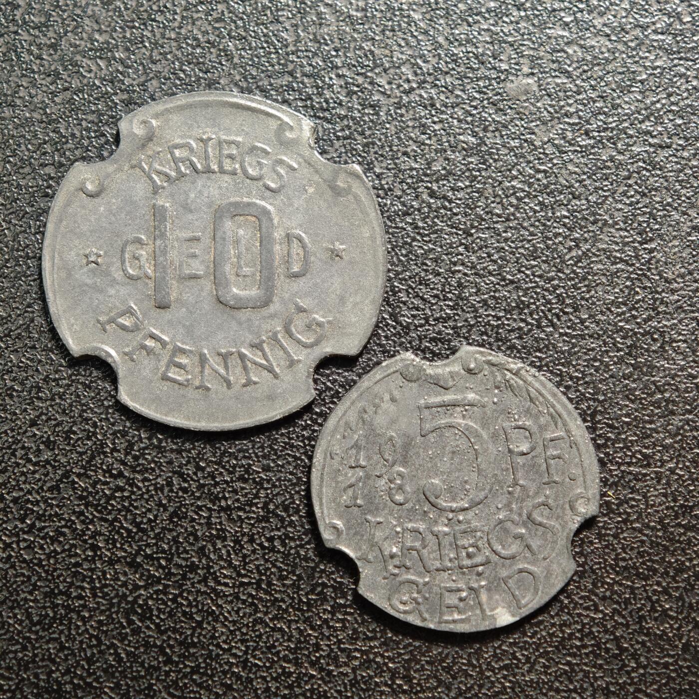 【德藏】世界币章拍卖第160期 德国 德紧硬币 2枚一组