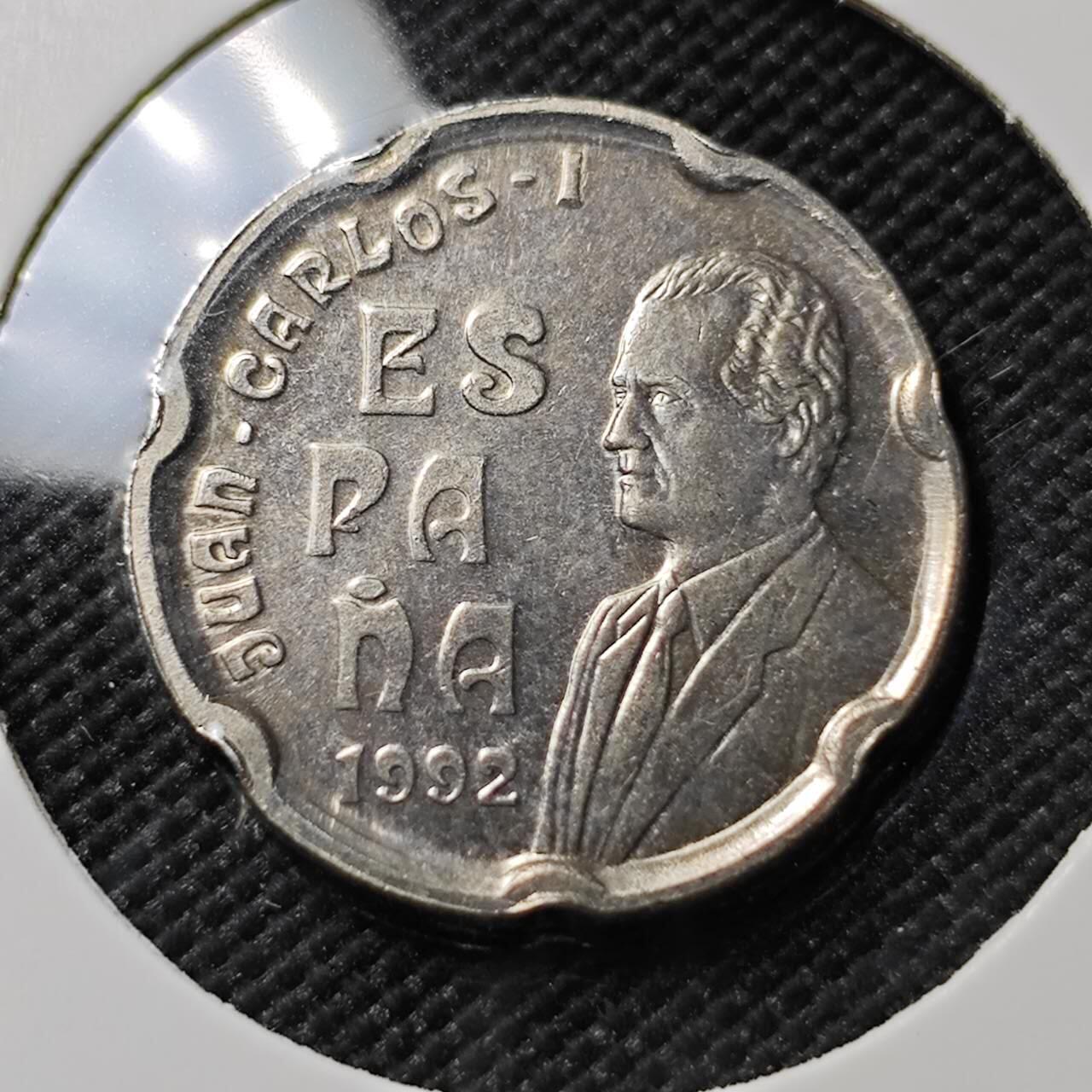 KK钱币收藏小铺  第384期  2月预留时间 周末发货  西班牙50比塞塔纪念币