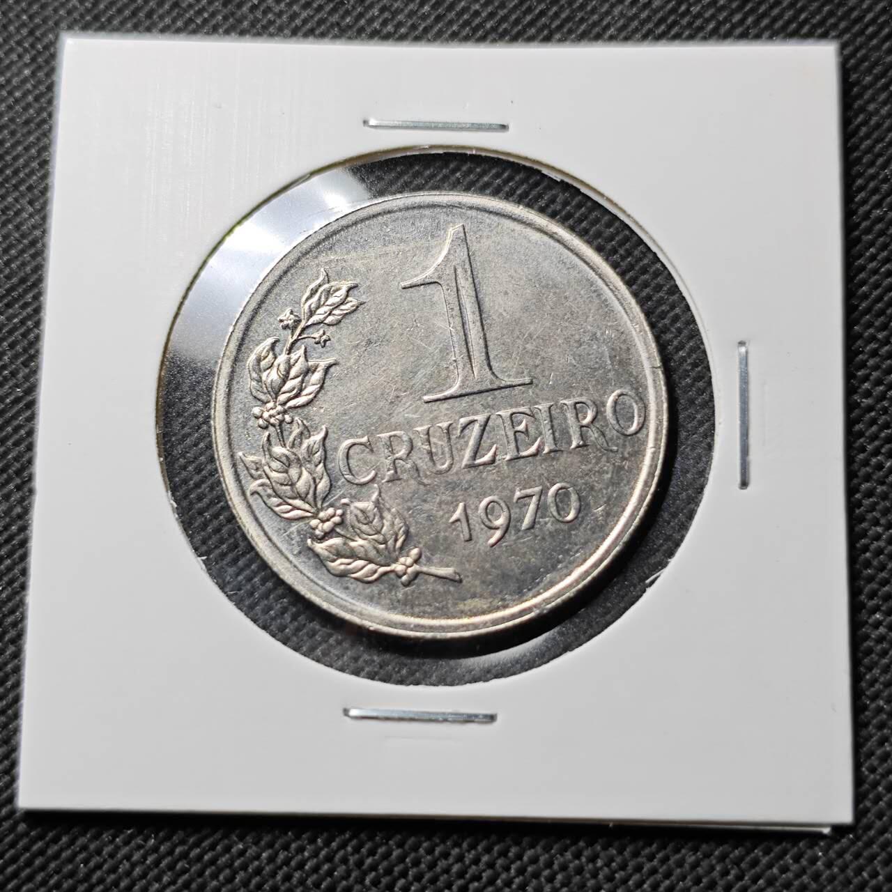 KK钱币收藏小铺  第384期  2月预留时间 周末发货  巴西1克鲁塞罗 巴西女神