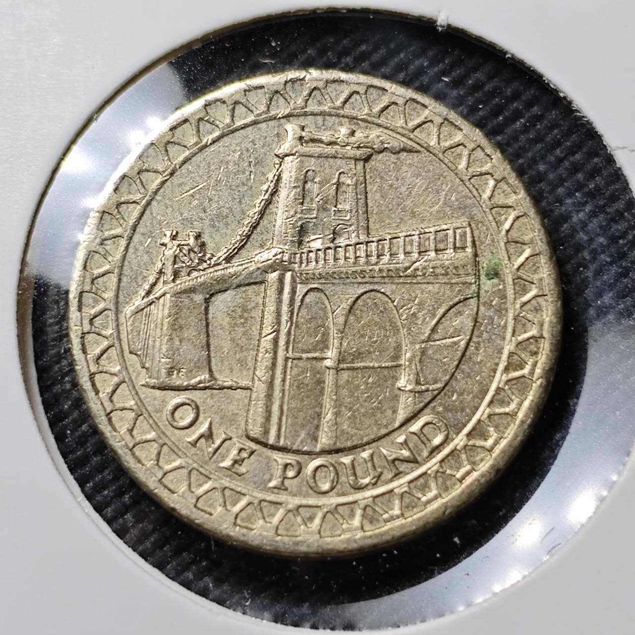 KK钱币收藏小铺  第384期  2月预留时间 周末发货  英国1镑 桥