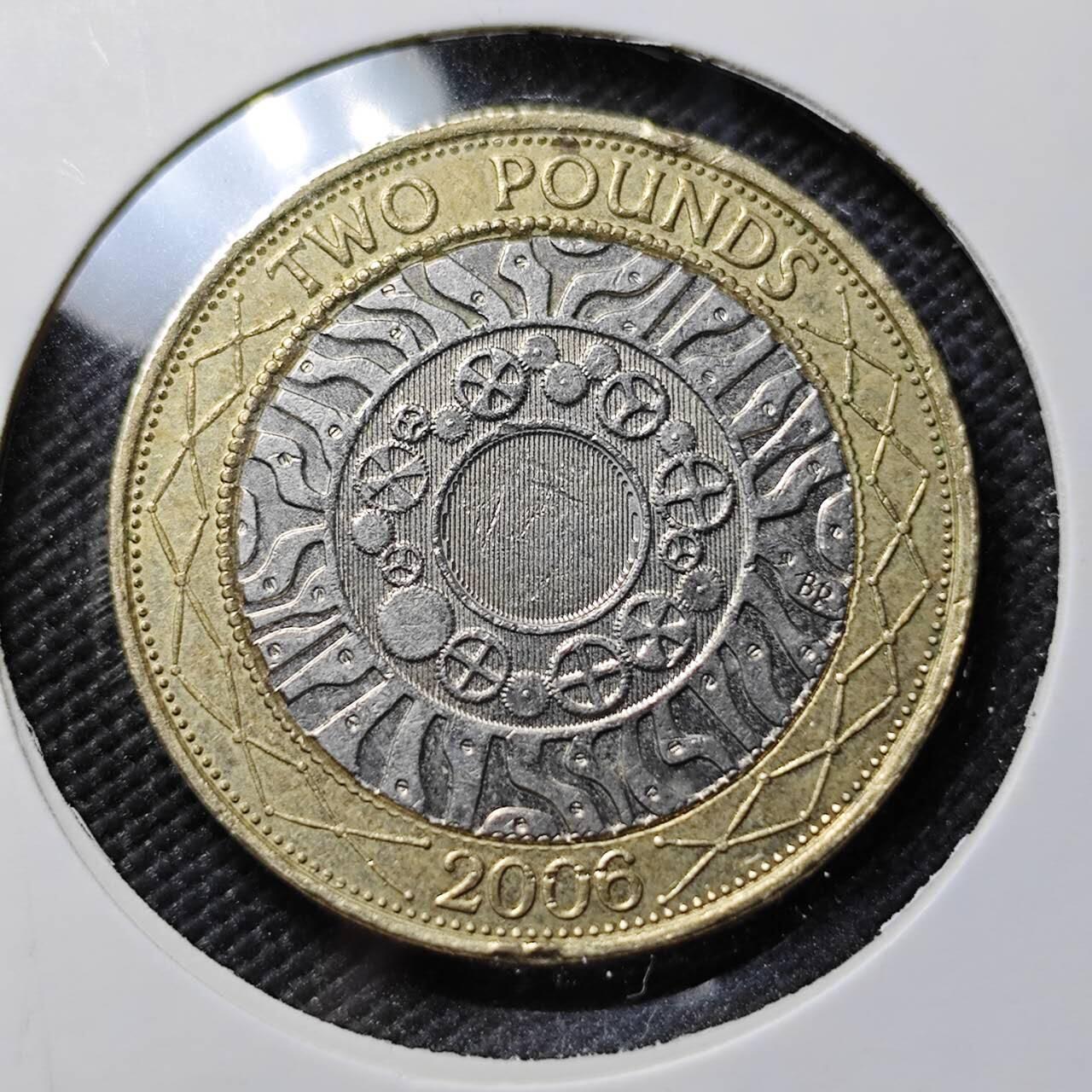 KK钱币收藏小铺  第384期  2月预留时间 周末发货  英国2镑双色币