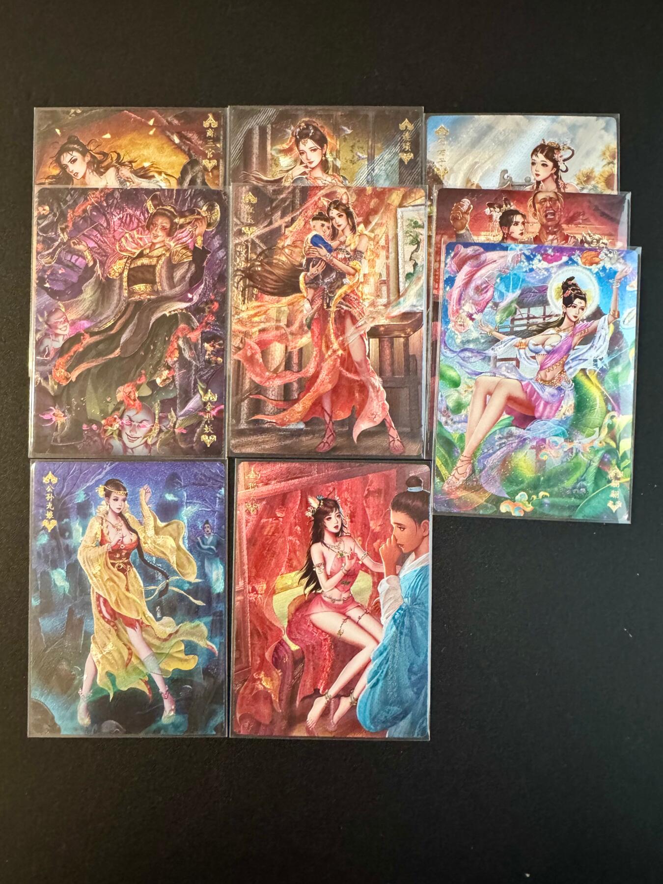 NO.20.5 好又多妹卡大赏，祝你新年旺桃花~只能从此链接进的专场！新店点关注不迷路~每周一站式配齐，方便凑单！（周5晚9点截拍，卖家送拍免费！） 卡玩帕克 璇哥 聊斋绘鉴第四弹一套9张 粗闪