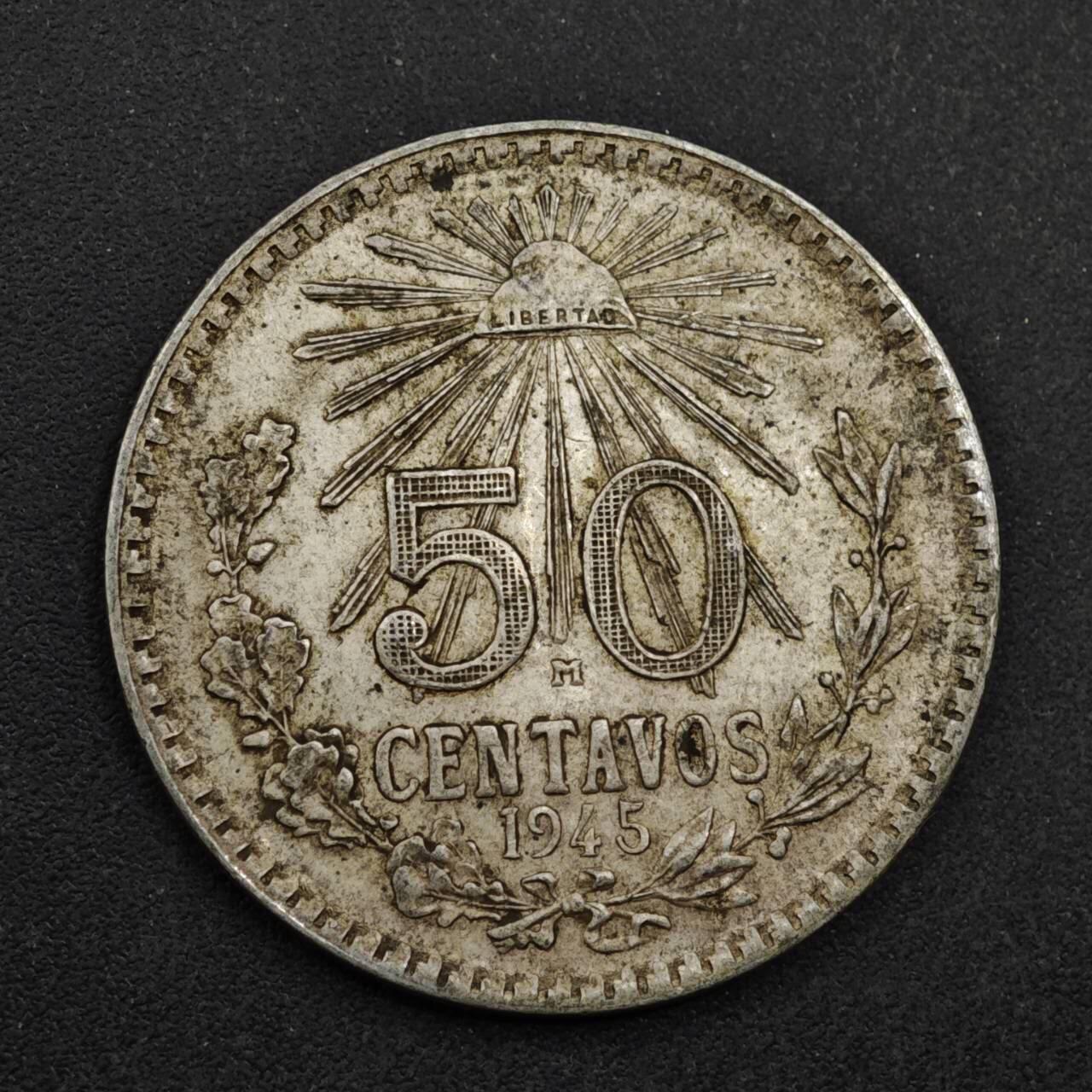 【淘币小摊】限时拍第八百三十九拍  散币银币场  满百包邮可预留两周  周一统一发货  墨西哥1944年50分银币参考银价103