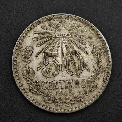 【淘币小摊】限时拍第八百三十九拍  散币银币场  满百包邮可预留两周  周一统一发货  - 墨西哥1944年50分银币参考银价103