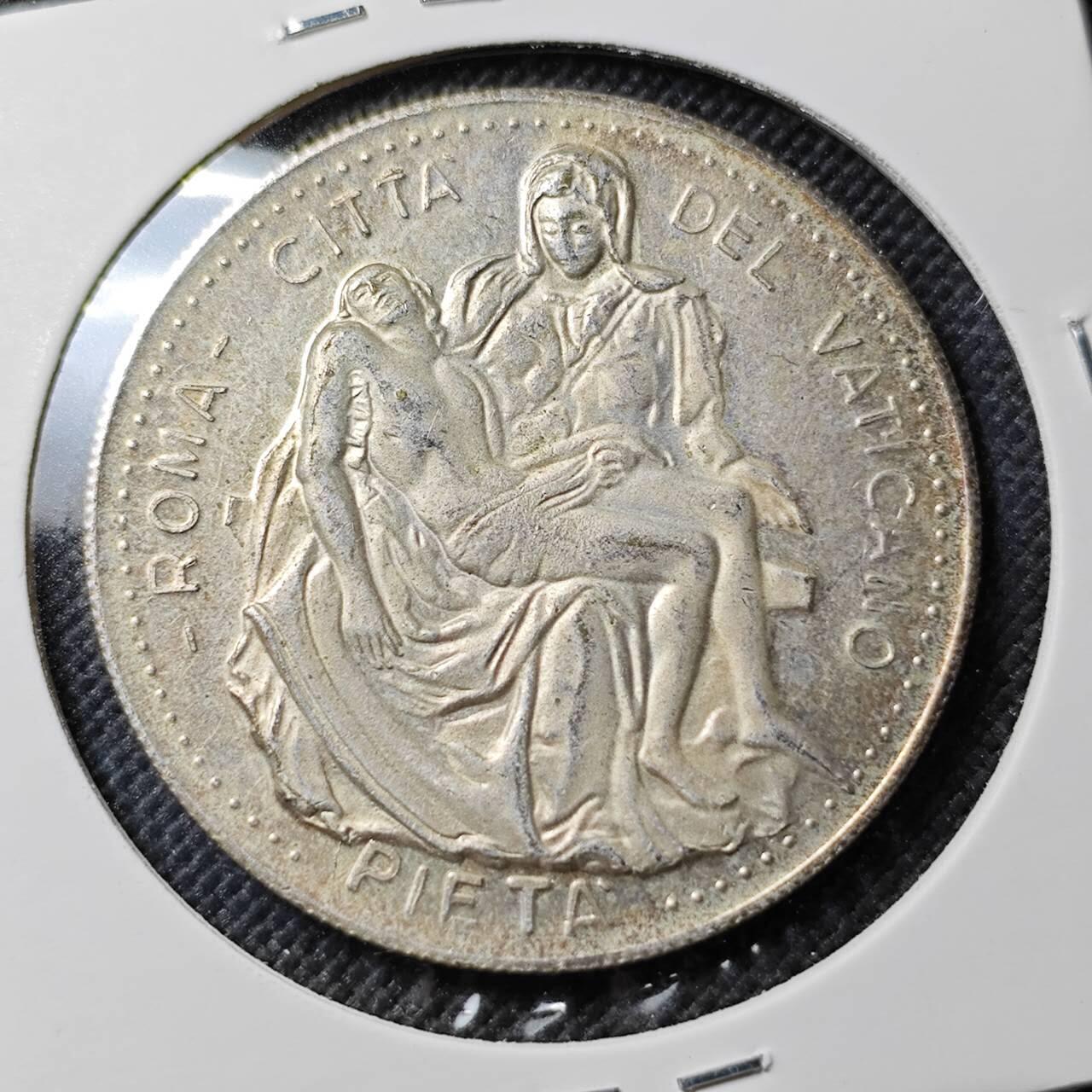 KK钱币收藏小铺  第384期  2月预留时间 周末发货  梵蒂冈镀银铜章