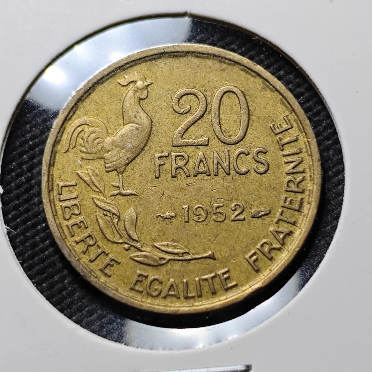 KK钱币收藏小铺  第384期  2月预留时间 周末发货  法国20法郎