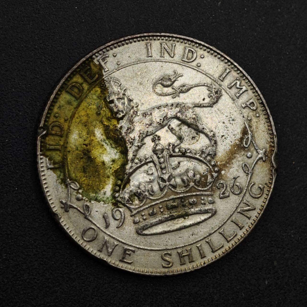 【淘币小摊】限时拍第八百三十九拍  散币银币场  满百包邮可预留两周  周一统一发货  英国1926年乔治五世一先令银币参考银价47