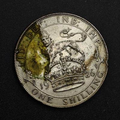 【淘币小摊】限时拍第八百三十九拍  散币银币场  满百包邮可预留两周  周一统一发货  - 英国1926年乔治五世一先令银币参考银价47