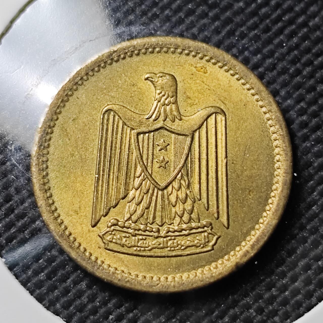 KK钱币收藏小铺  第384期  2月预留时间 周末发货  埃及2米利姆铜币 好品