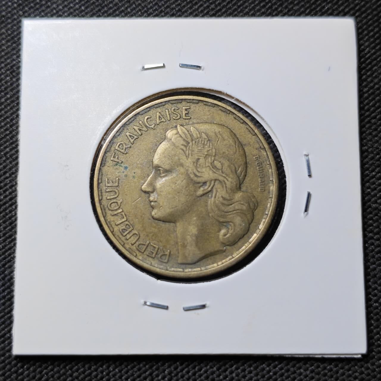 KK钱币收藏小铺  第384期  2月预留时间 周末发货  1951法国50法郎