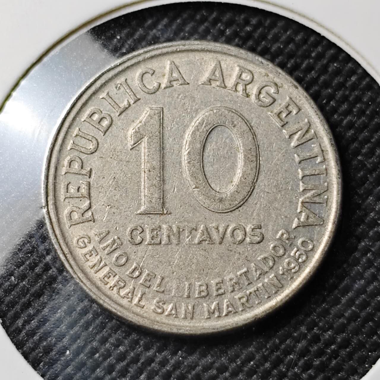 KK钱币收藏小铺  第384期  2月预留时间 周末发货  阿根廷10分纪念币