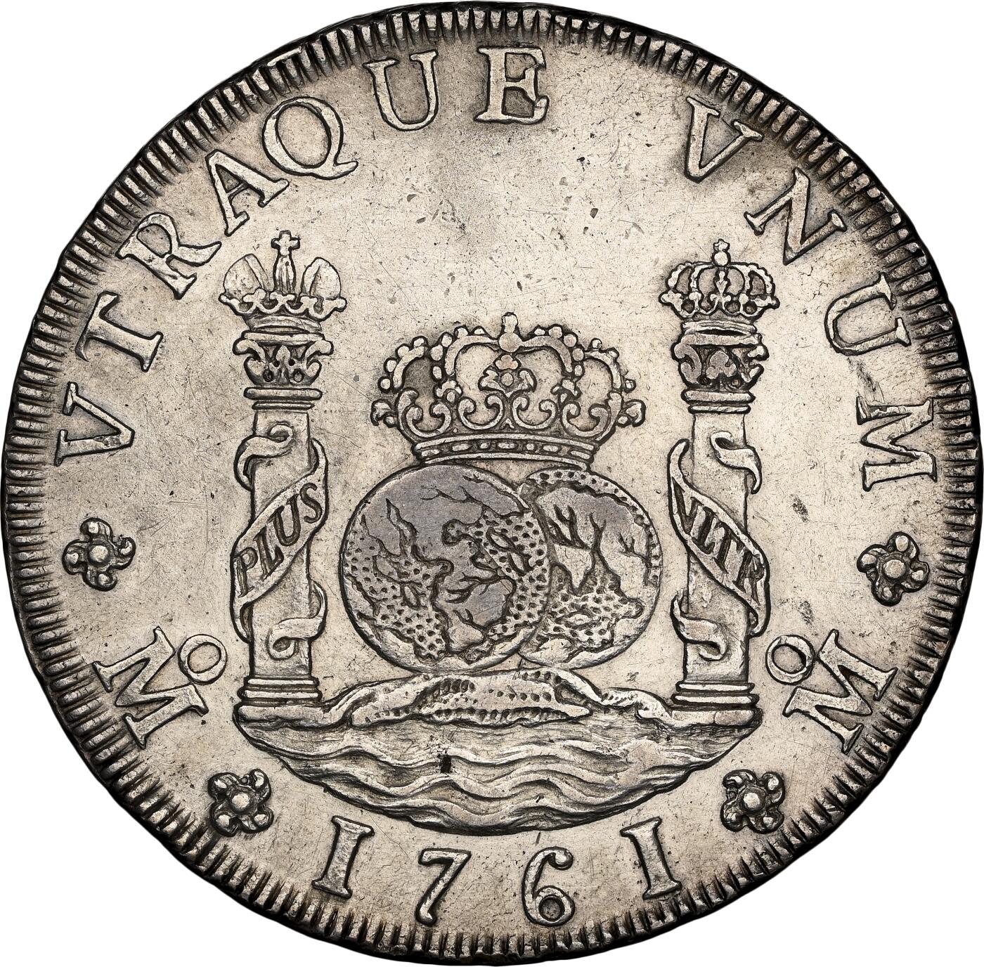 博洋堂“岁启嘉年”2026新年精品大拍专场暨第155期（全场包邮） NGC AUD 西属墨西哥1761年MO MM卡洛斯三世地球双柱，十字在