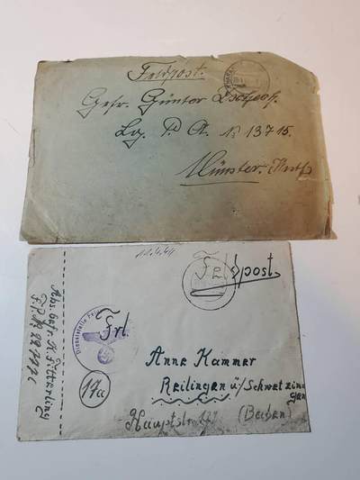 韵星假日拍卖第三十五期 -- Rimey Holidays Auction 34 - Nazi德国二战军邮战地信函两封