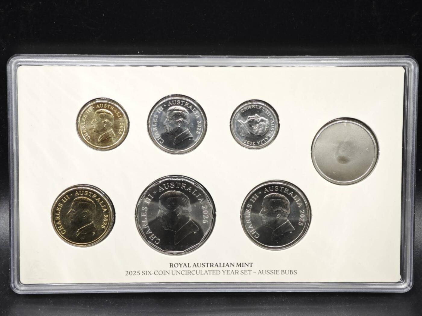 【淘币小摊】限时拍第八百三十九拍  散币银币场  满百包邮可预留两周  周一统一发货  澳大利亚2025年查尔斯三世本土动物纪念套币少见