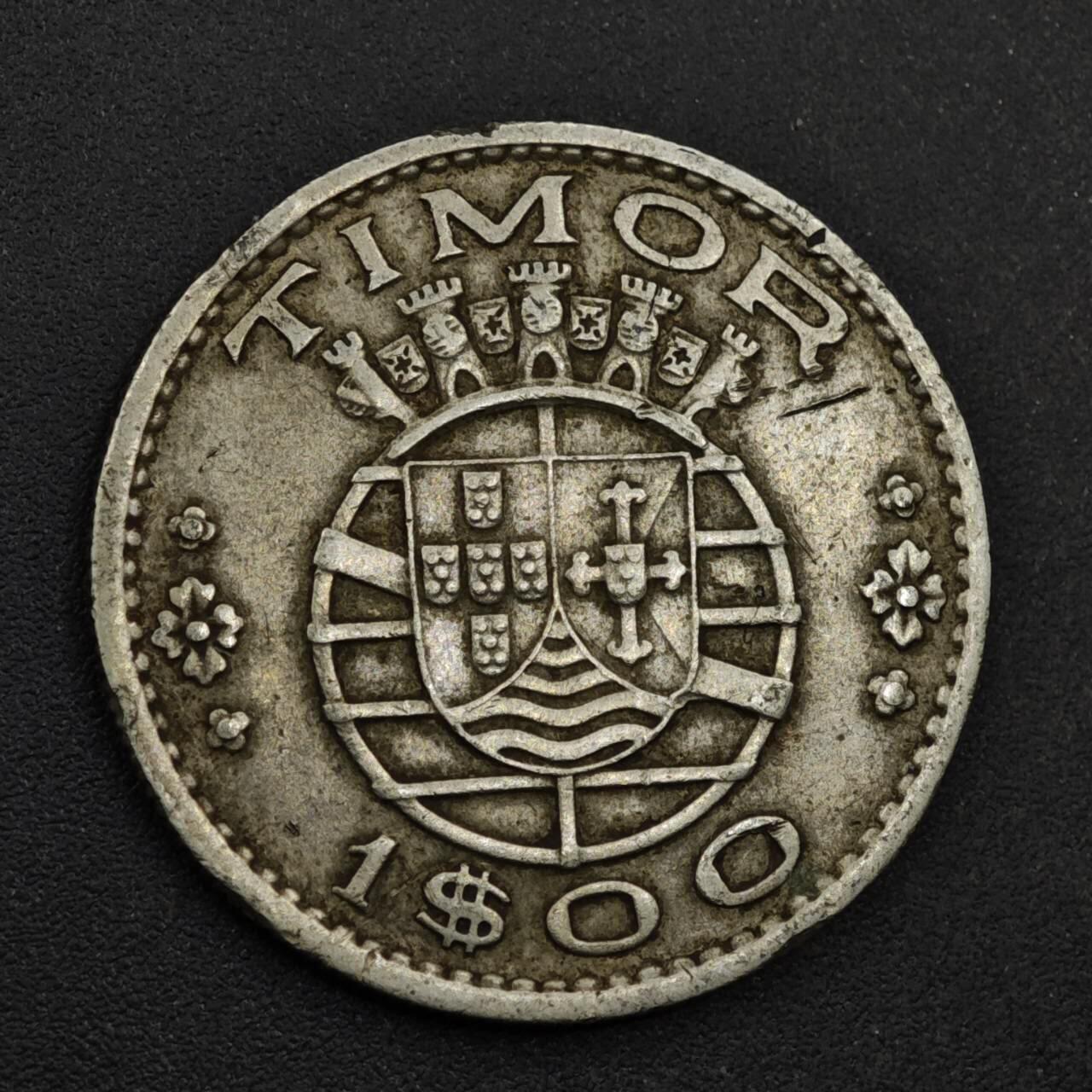 【淘币小摊】限时拍第八百三十九拍  散币银币场  满百包邮可预留两周  周一统一发货  葡属东帝汶1958年1埃斯库多镍币