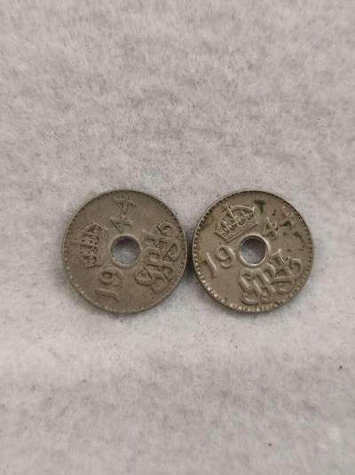 G&W世界散币，银币处理专场（第41场） - 新几内亚1944年3便士2枚