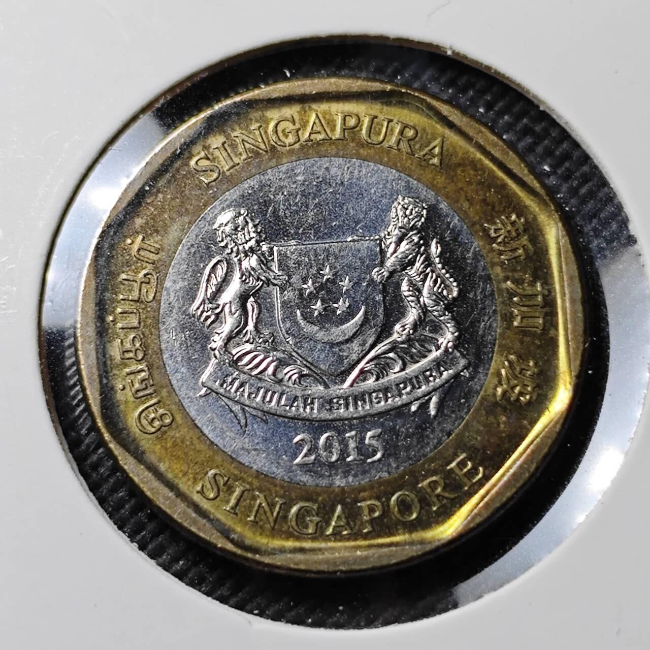 KK钱币收藏小铺  第384期  2月预留时间 周末发货  新加坡1元