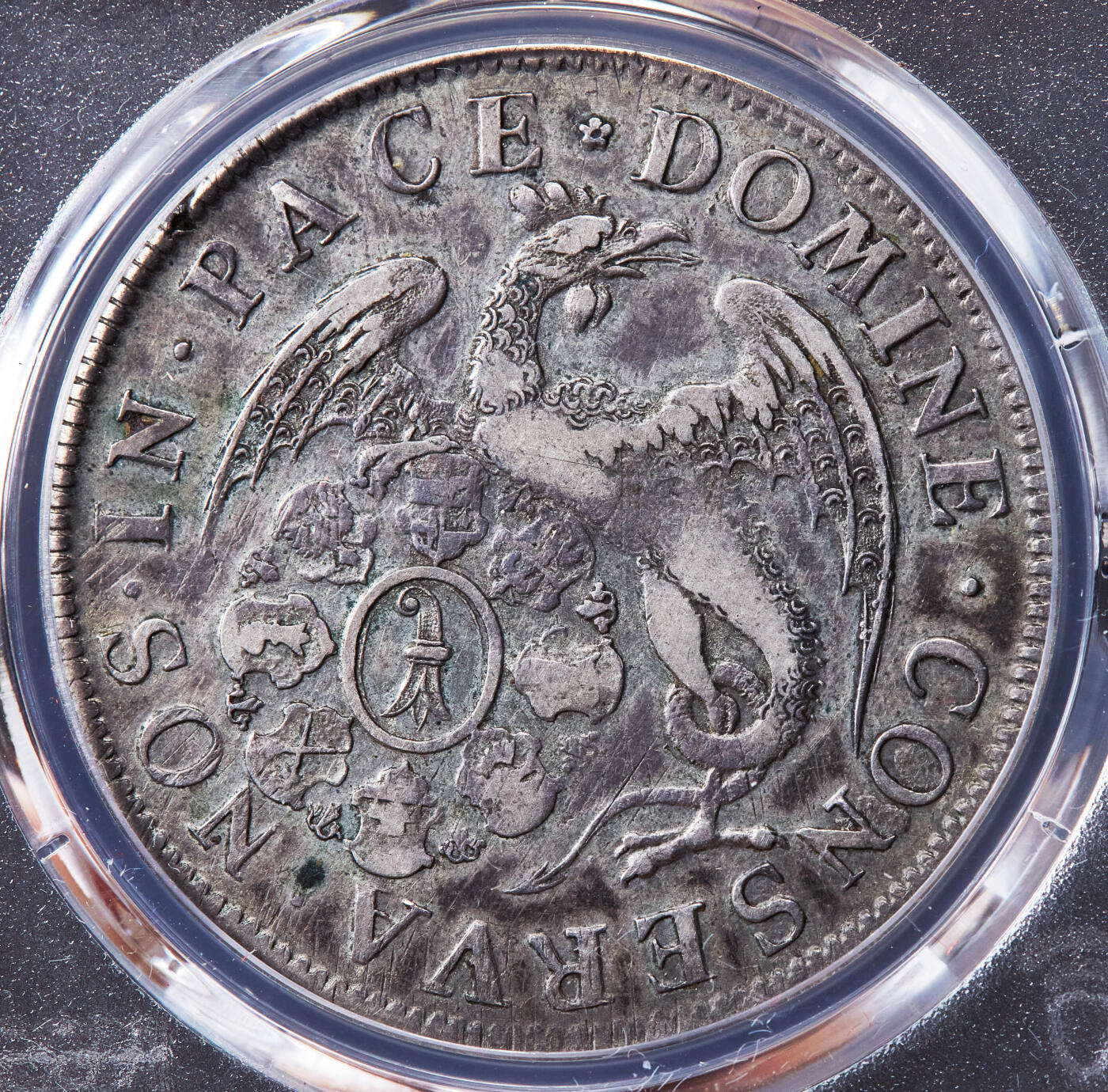 【俄甄集藏】2026年(046)01-07 星期三 晚 19:30 全场包邮 瑞士巴塞尔18世纪无纪年版城市景观1泰勒大银币，PCGS VF30，酱彩老包浆，经典品种