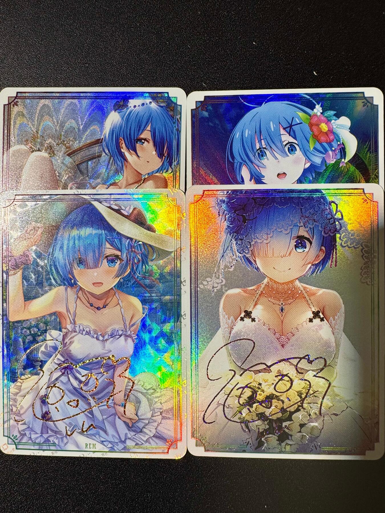 NO.20.5 好又多妹卡大赏，祝你新年旺桃花~只能从此链接进的专场！新店点关注不迷路~每周一站式配齐，方便凑单！（周5晚9点截拍，卖家送拍免费！） 蕾姆  印签卡 4张 彩闪