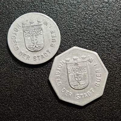 【德藏】世界币章拍卖第160期 - 德国 德紧硬币 2枚一组