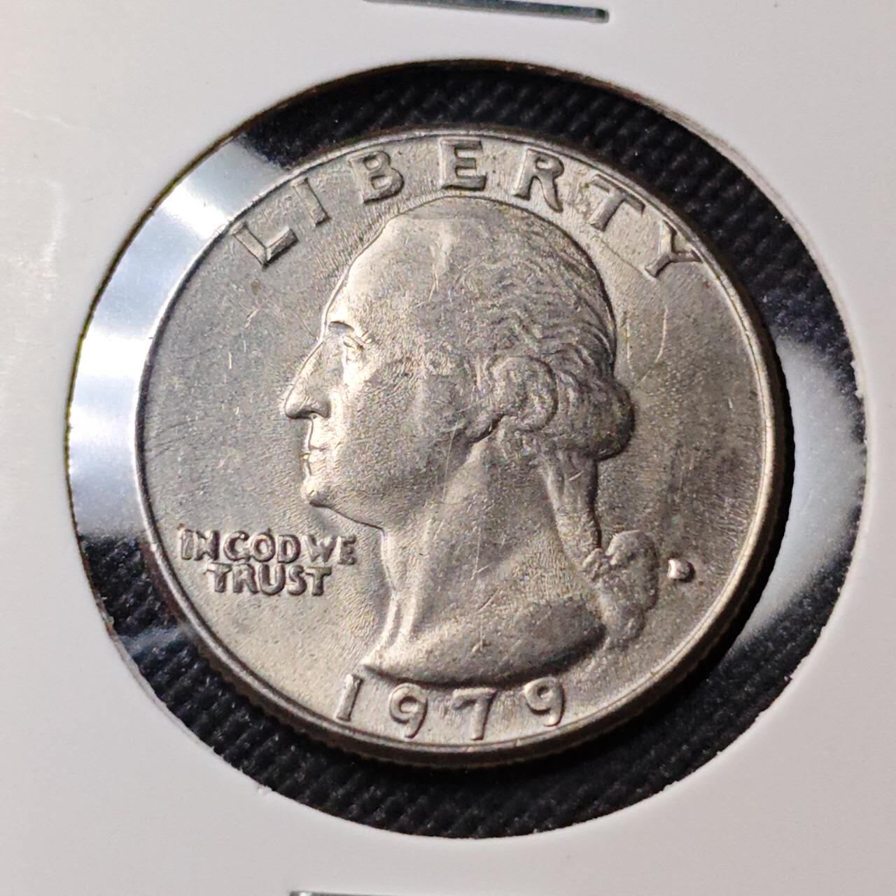 KK钱币收藏小铺  第383期  2月预留时间 周末发货  1979美国25分