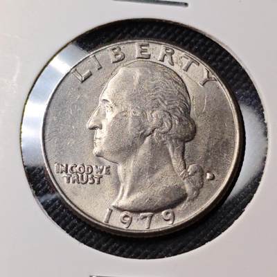 KK钱币收藏小铺  第383期  2月预留时间 周末发货 -  1979美国25分