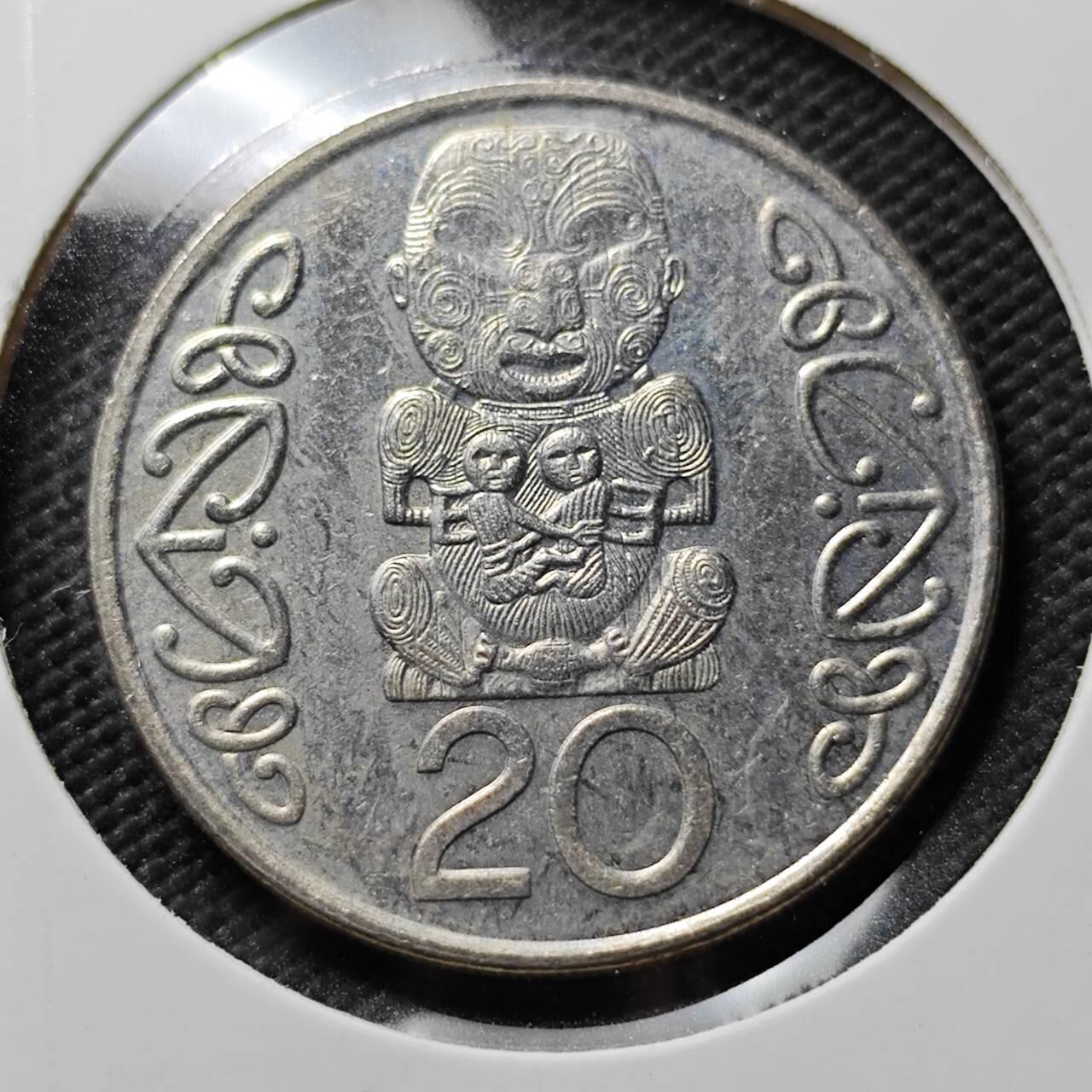 KK钱币收藏小铺  第384期  2月预留时间 周末发货  新西兰20分 大版