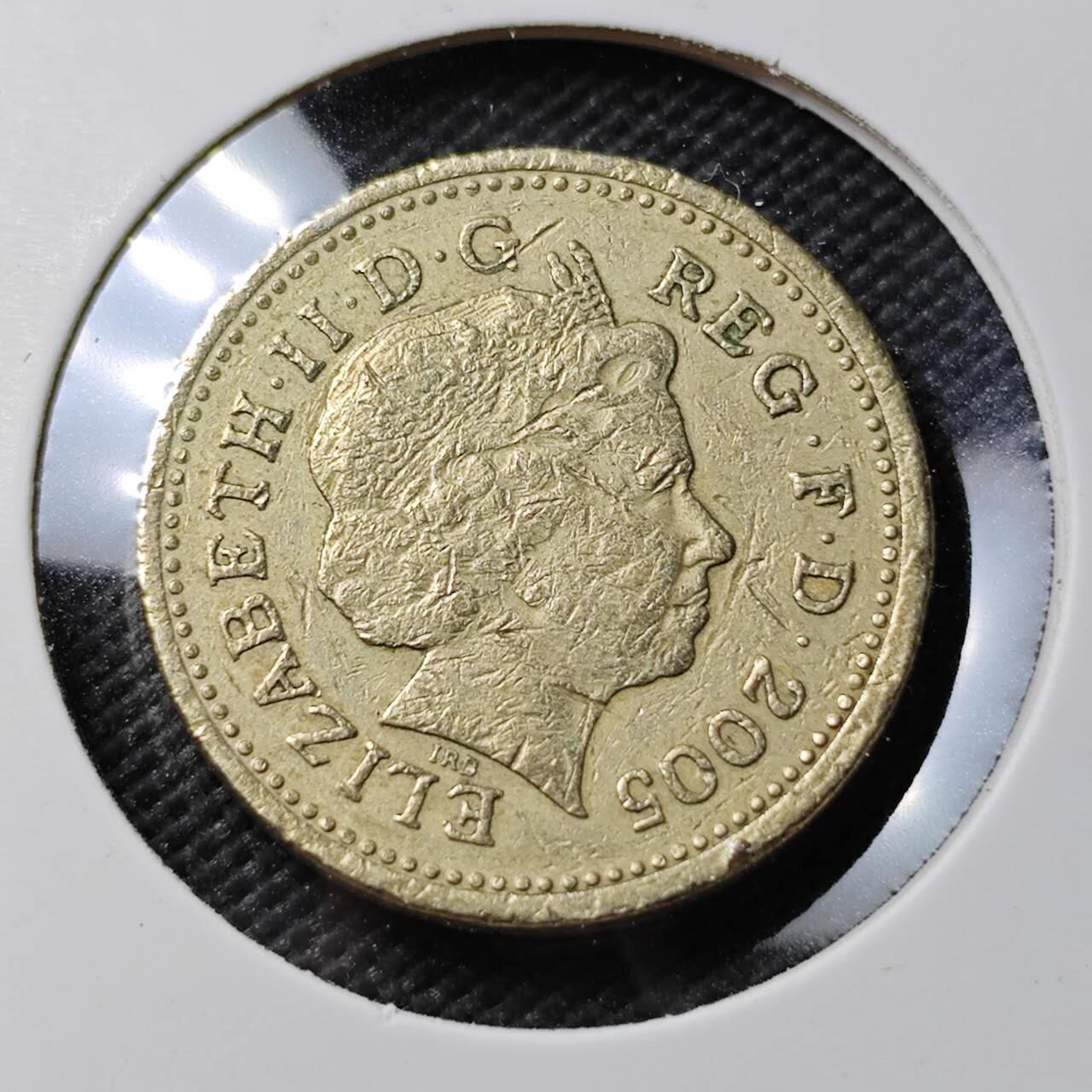 KK钱币收藏小铺  第383期  2月预留时间 周末发货  英国1镑 桥