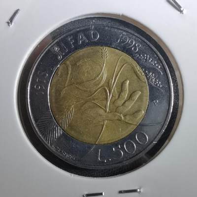 沼泽如烟--第950场 - 意大利1998年500里拉纪念币