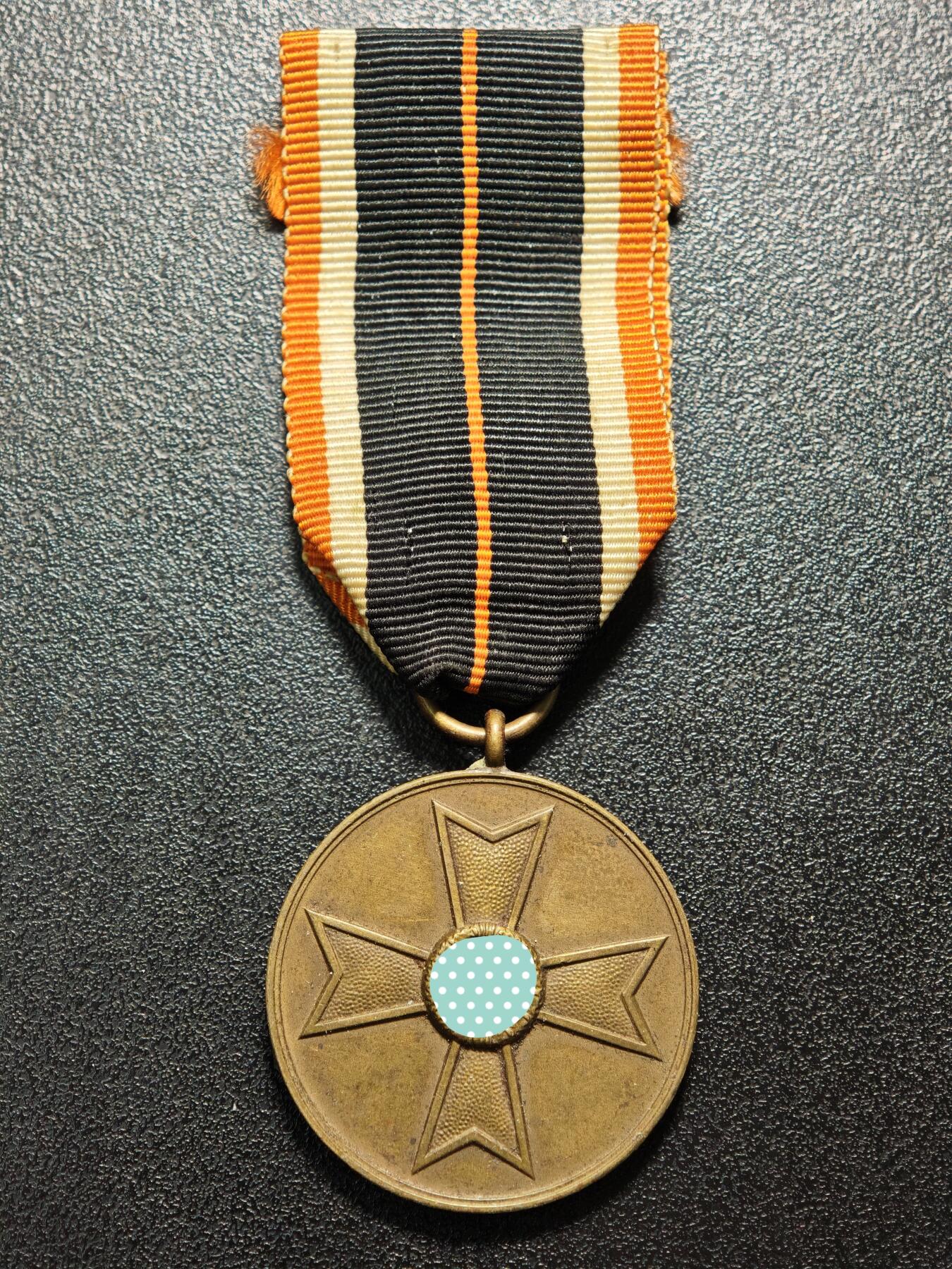 【德藏】世界币章拍卖第160期 1939年 德国民族社会主义工人党十字奖章 直径约：32.1mm/仅章；重约：15g（原图请联系客服）