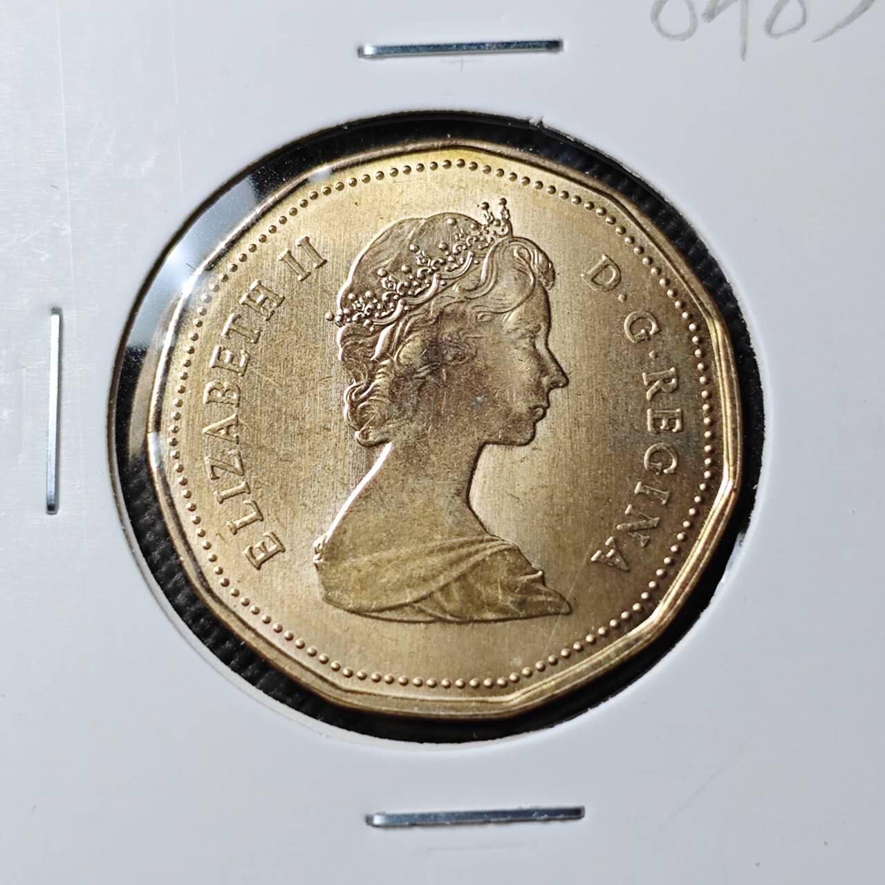 KK钱币收藏小铺  第384期  2月预留时间 周末发货  1987加拿大1元好品