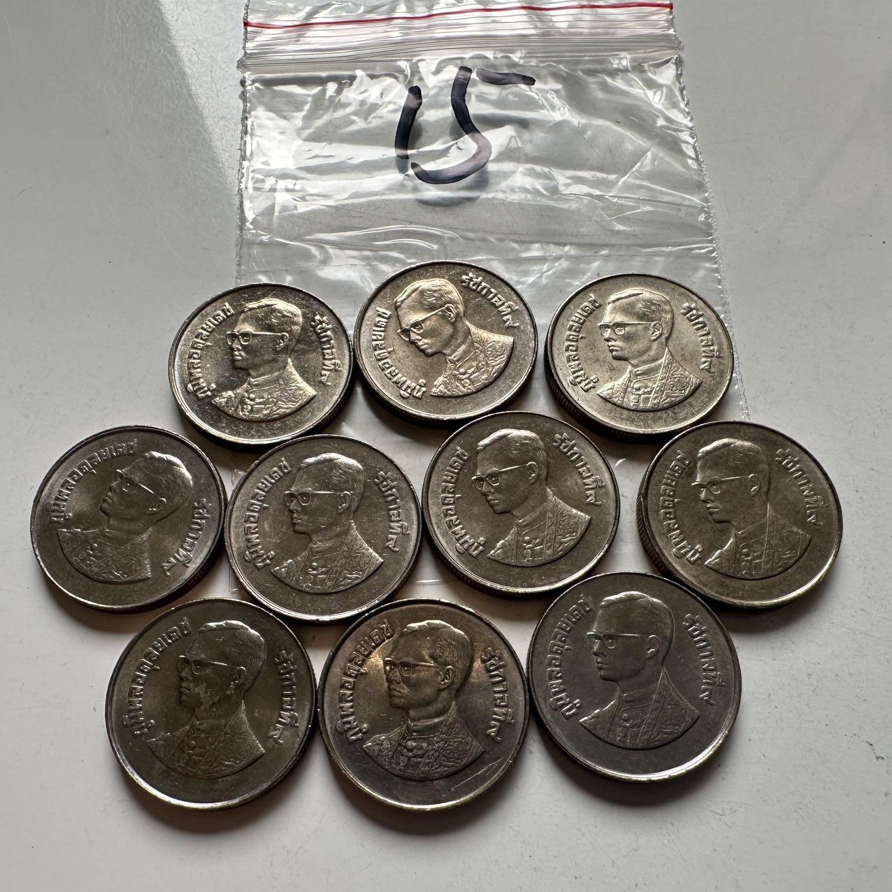 🌹外币初藏🌹🐯2026年第2场  泰国纪念币专场  1986年国际和平年2泰铢纪念币10枚 原光品一组