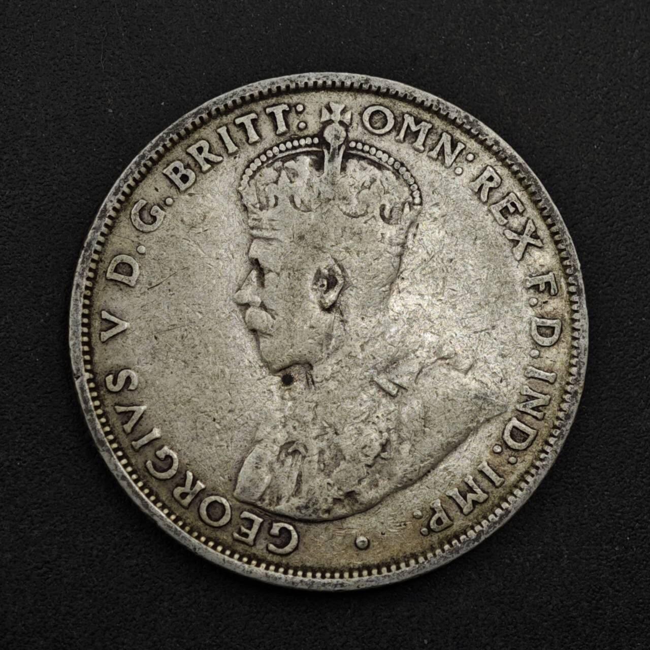 【淘币小摊】限时拍第八百三十九拍  散币银币场  满百包邮可预留两周  周一统一发货  澳大利亚1926年乔治五世弗洛林银币参考银价175