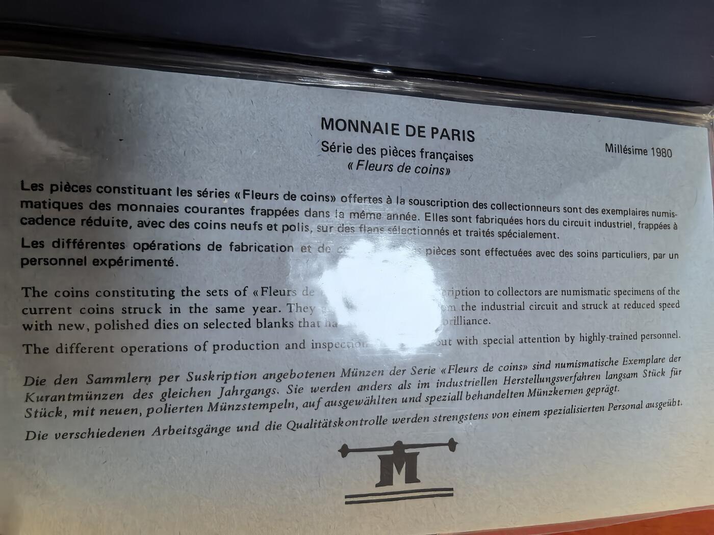 长老汇蛇年精选第九十一场拍卖 1980法国10枚套原装大钱包，含50法郎大力神银币1枚，1980发行量最少的一年