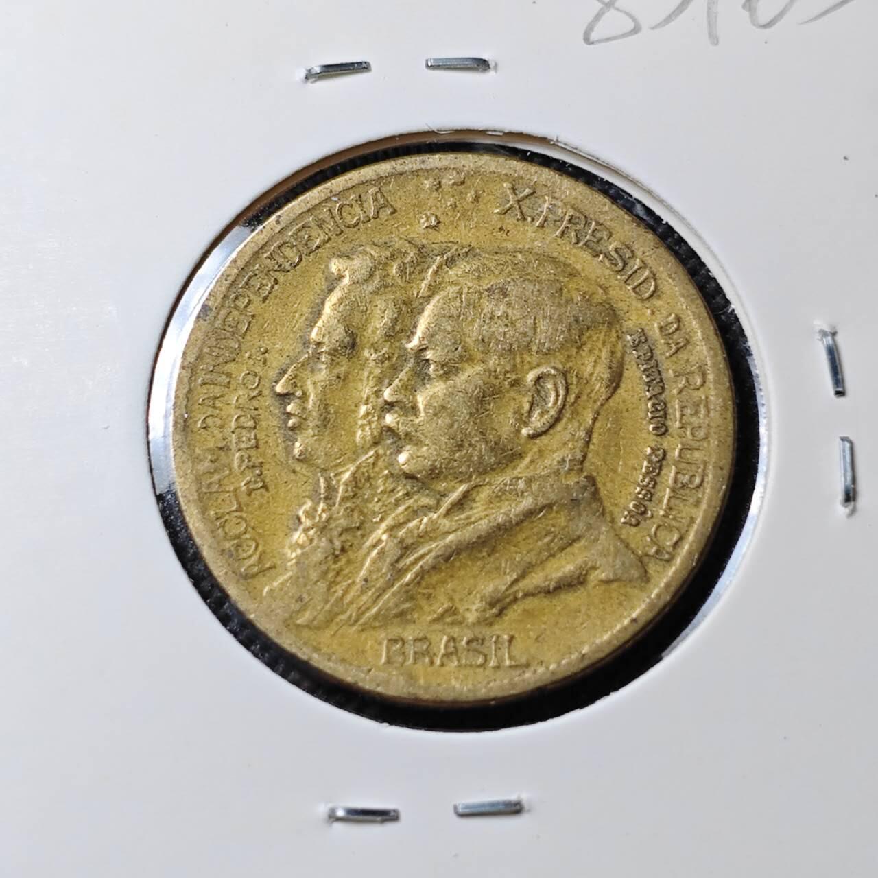 KK钱币收藏小铺  第383期  2月预留时间 周末发货  1922巴西1000瑞斯纪念币