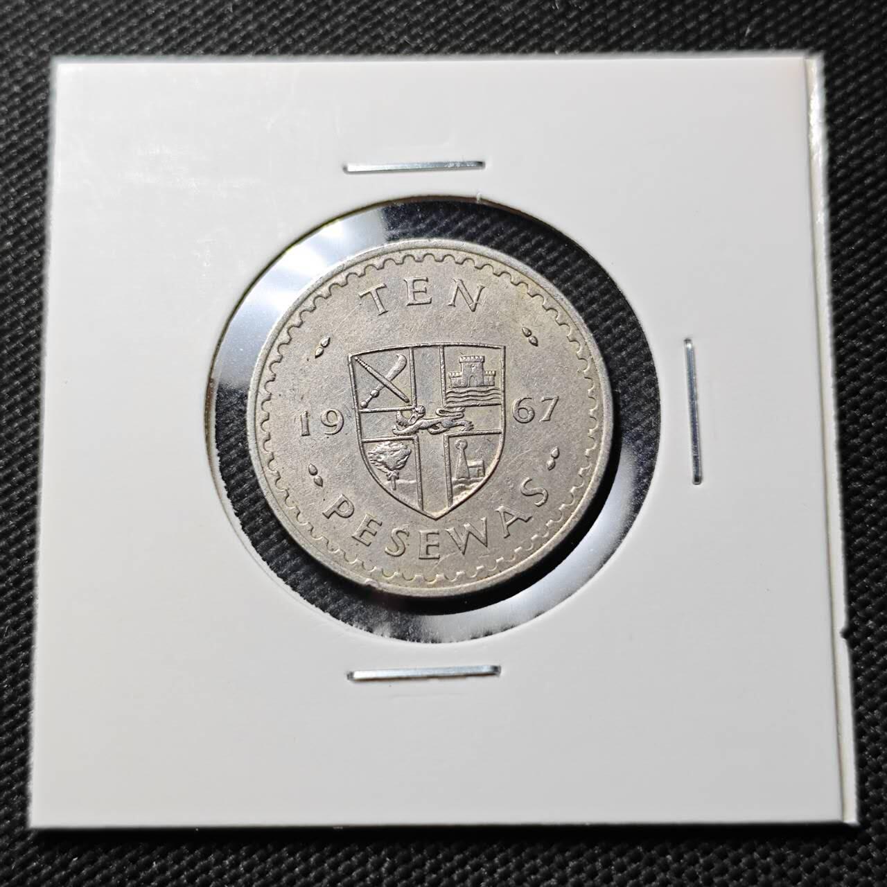 KK钱币收藏小铺  第385期  2月预留时间 周末发货  加纳10比塞瓦