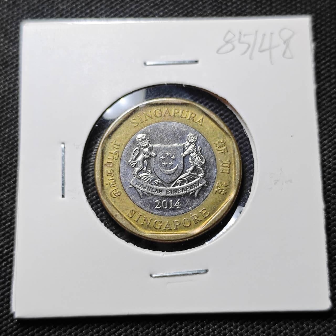 KK钱币收藏小铺  第385期  2月预留时间 周末发货  新加坡1元