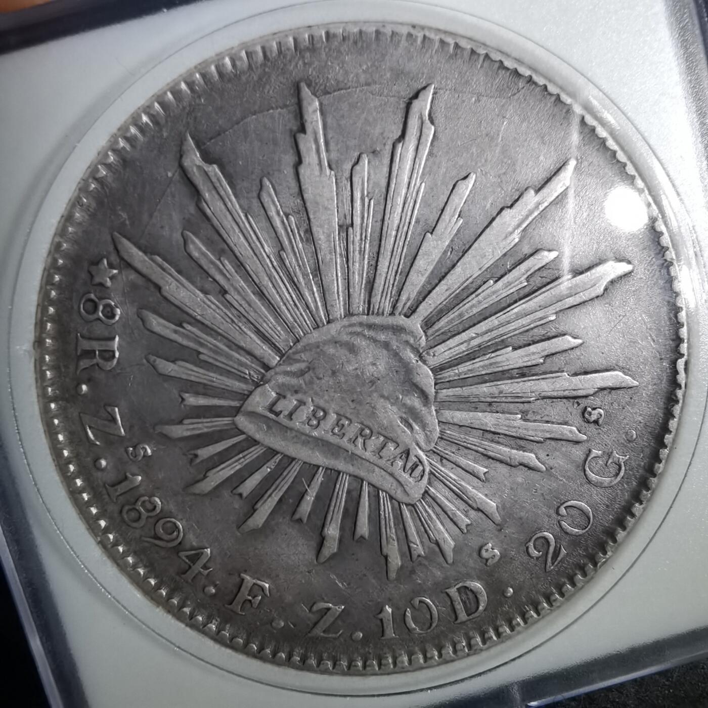 沼泽如烟--第953场 墨西哥1894年鹰洋